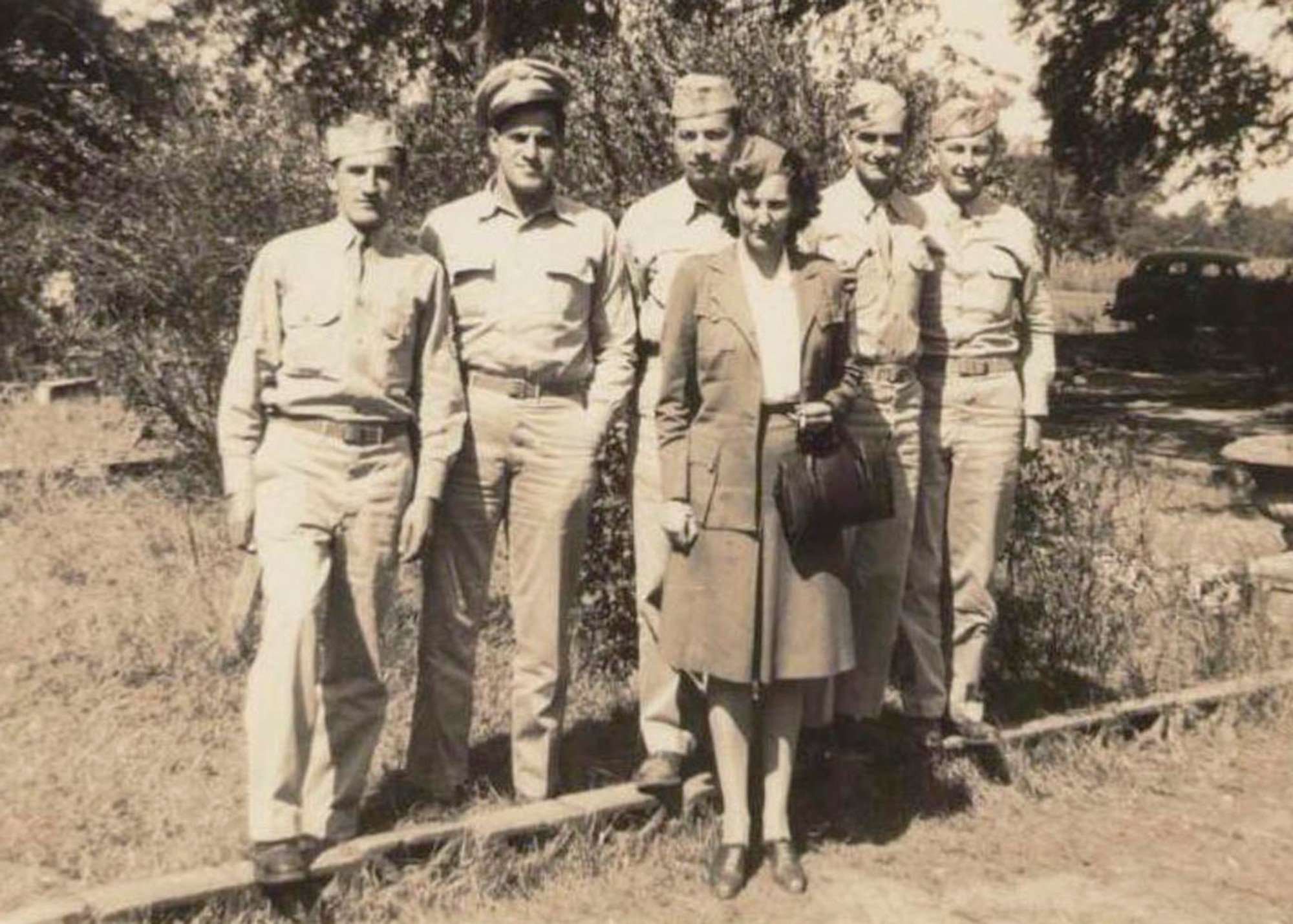 59th Fighter Group Army Air Corpsmen take a group photo at Thomasville Army Airfield, Ga. The 59th FG was in activated on May 1, 1944. On July 31, 1985, the unit was redesignated as the 59th Tactical Fighter Wing but remained inactive. The wing was finally reactivated and consolidated with the Wilford Hall U.S. Air Force Hospital on July 1, 1993.(Courtesy photo)
