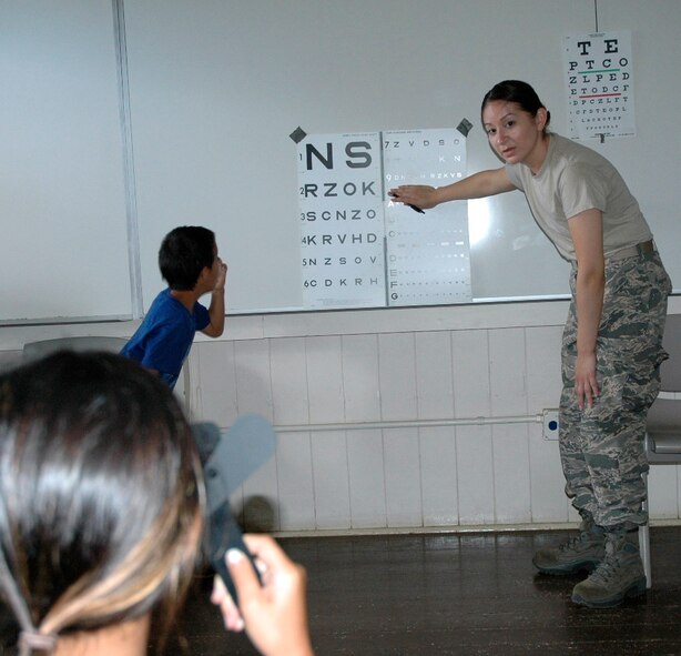 Medical personnel participating in the Innovative Readiness Training event, TROPICARE 2013 provided free medical, dental and vision care to underserved citizens and also participated in a variety of community services projects while on the Hawaiian island. Reserve component medical personnel from the Air Force, Navy, Army and Air National Guard came together for the joint service annual training, June 2-15. (U.S. Air Force photo / Dana Lineback)