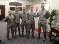 Colonel Kasperski, Combat Logistics Regiment 37 Commanding Officer, is presented with the second place softball trophy for the Southern Camp Commanders Cup.  The CLR-37 softball team competed against eight other units throughout the two day tournament aboard Camp Foster.  CLR-37 went on to place third in the Commanding General's Cup.

