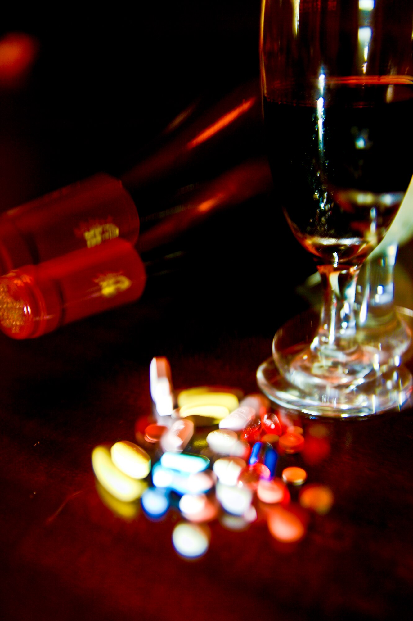 Understanding the signs and symptoms of substance abuse is one of the many integral ways we accomplish the “Wingman” ideology and make sure our brothers and sisters are stable. Whether it be alcohol, illegal substances, or prescription medication abuse, we must be well versed in recognizing the signs, knowing how to counsel and identifying when to refer. (U.S. Air Force photo illustration by Staff Sgt. Brandon Shapiro/Released)