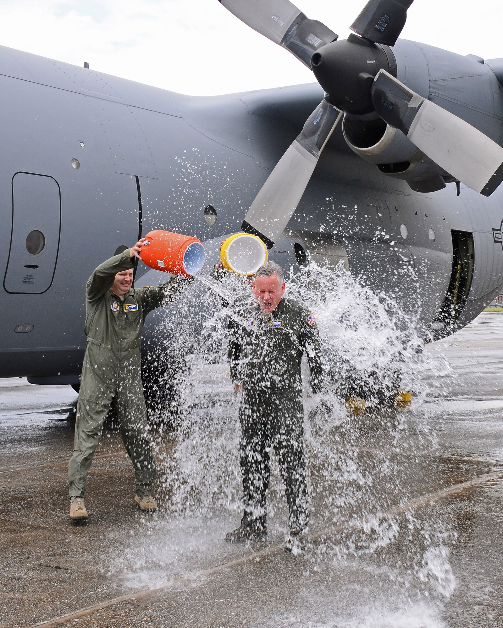 Final flight for Col. Steven Clayton prior to his retirement at Dobbins Air Reserve Base, Ga., Jun 18. (U.S. Air Force photo/Brad Fallin)