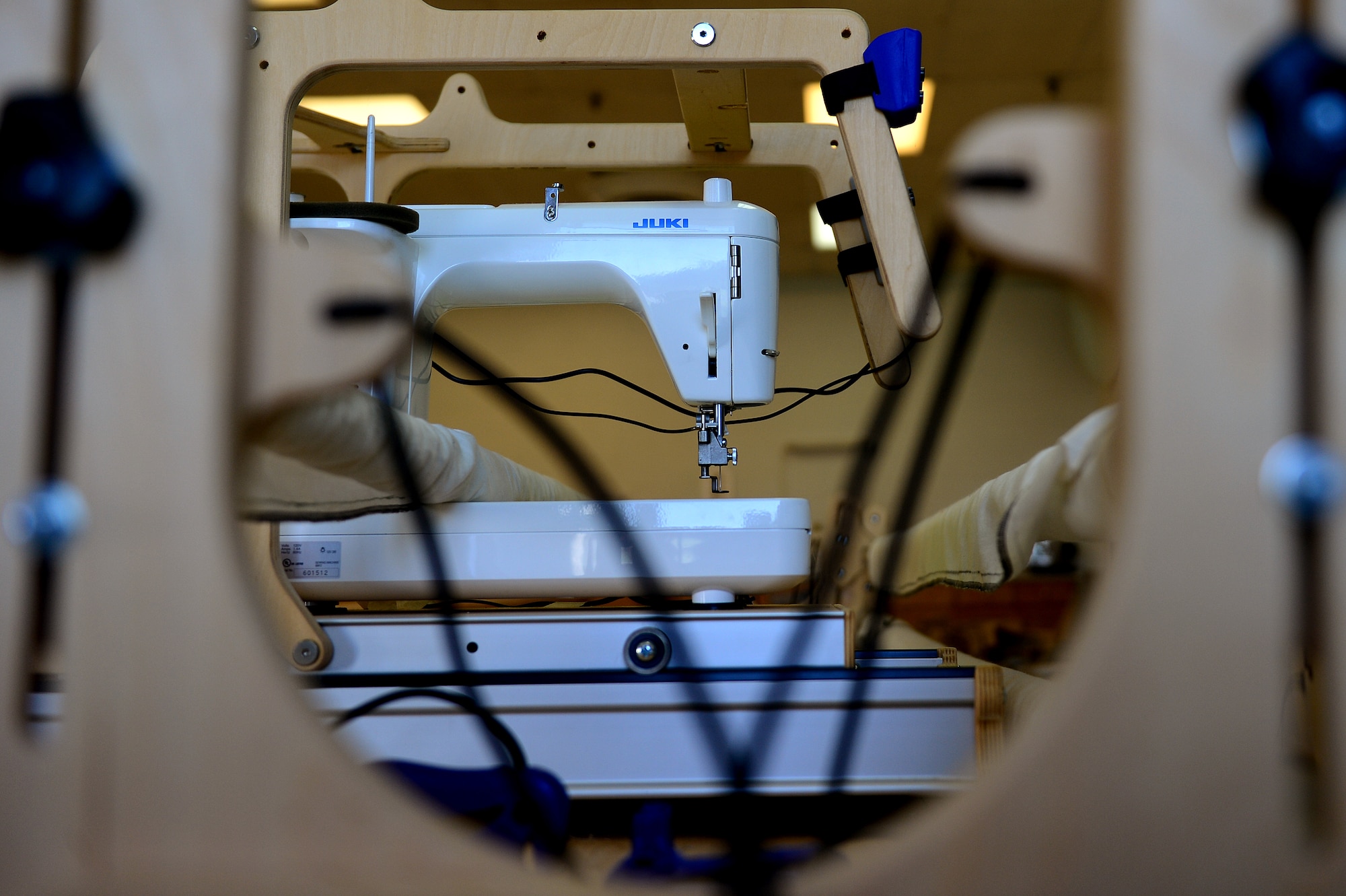 The Langley Air Force Base, Va., Arts and Crafts Center provides classes on framing and matting, jewelry making, sewing, quilting and basic wheel pottery. Classes are every Thursday from 5:30 to 8:00 p.m. (U.S. Air Force photo by Senior Airman Kayla Newman/Released)