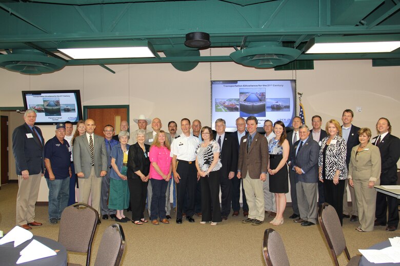 U.S. Army Corps of Engineers Southwestern Division Commander Brig. Gen. Thomas Kula met with members of the TEX-21 group to discuss the Corps infrastructure mission, successes and challenges.