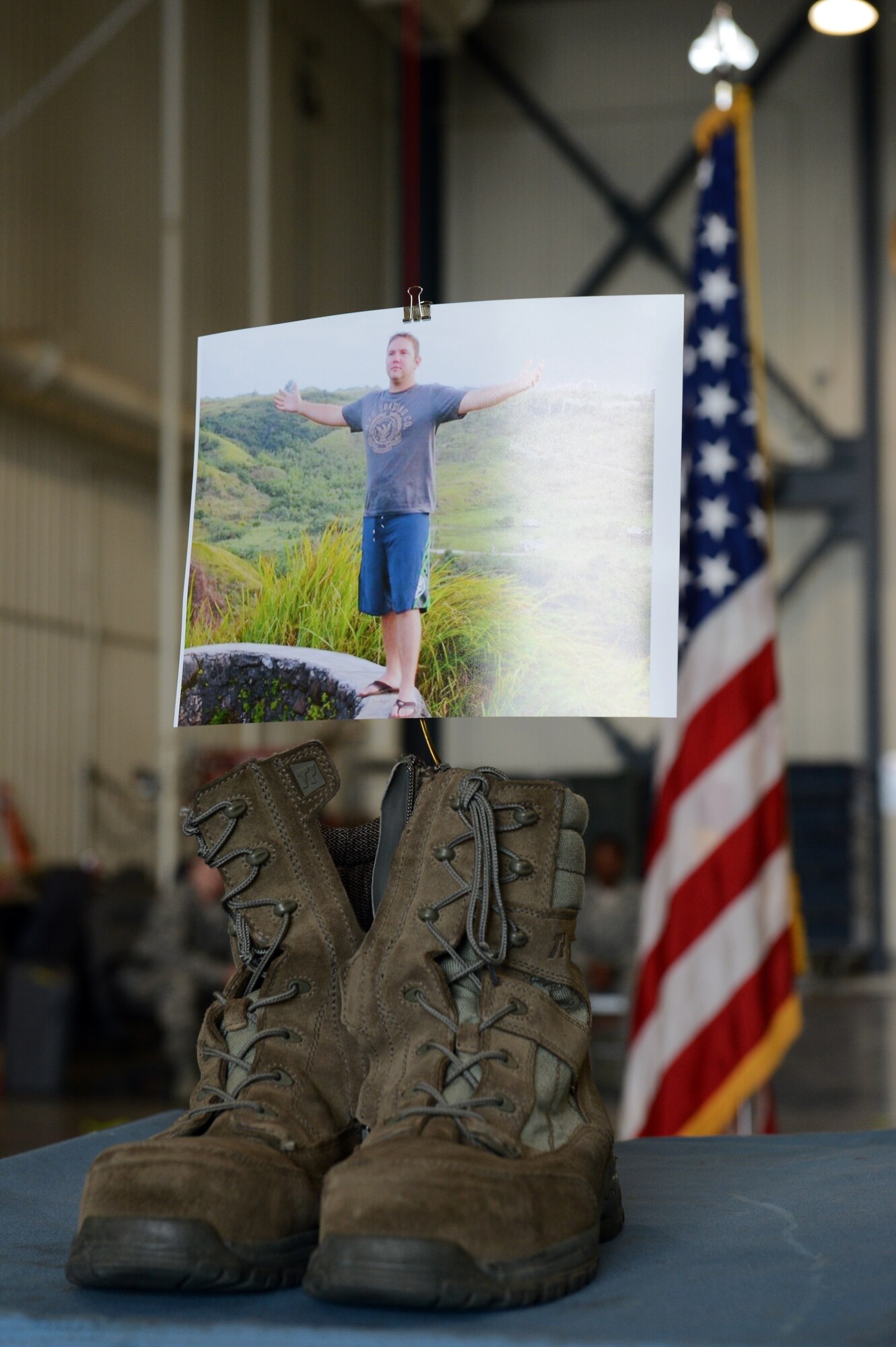 Members of the Nebraska Air National Guard’s 155th Air Refueling Wing participate in a memorial service for Senior Airman Dale Butler at the Nebraska National Guard air base in Lincoln, Neb., June 8, 2013. Butler was killed in a civilian aircraft accident near Norfolk, Neb., April 27, 2013. (U.S. Air National Guard photo by Staff Sgt. James Lieth/Released)
