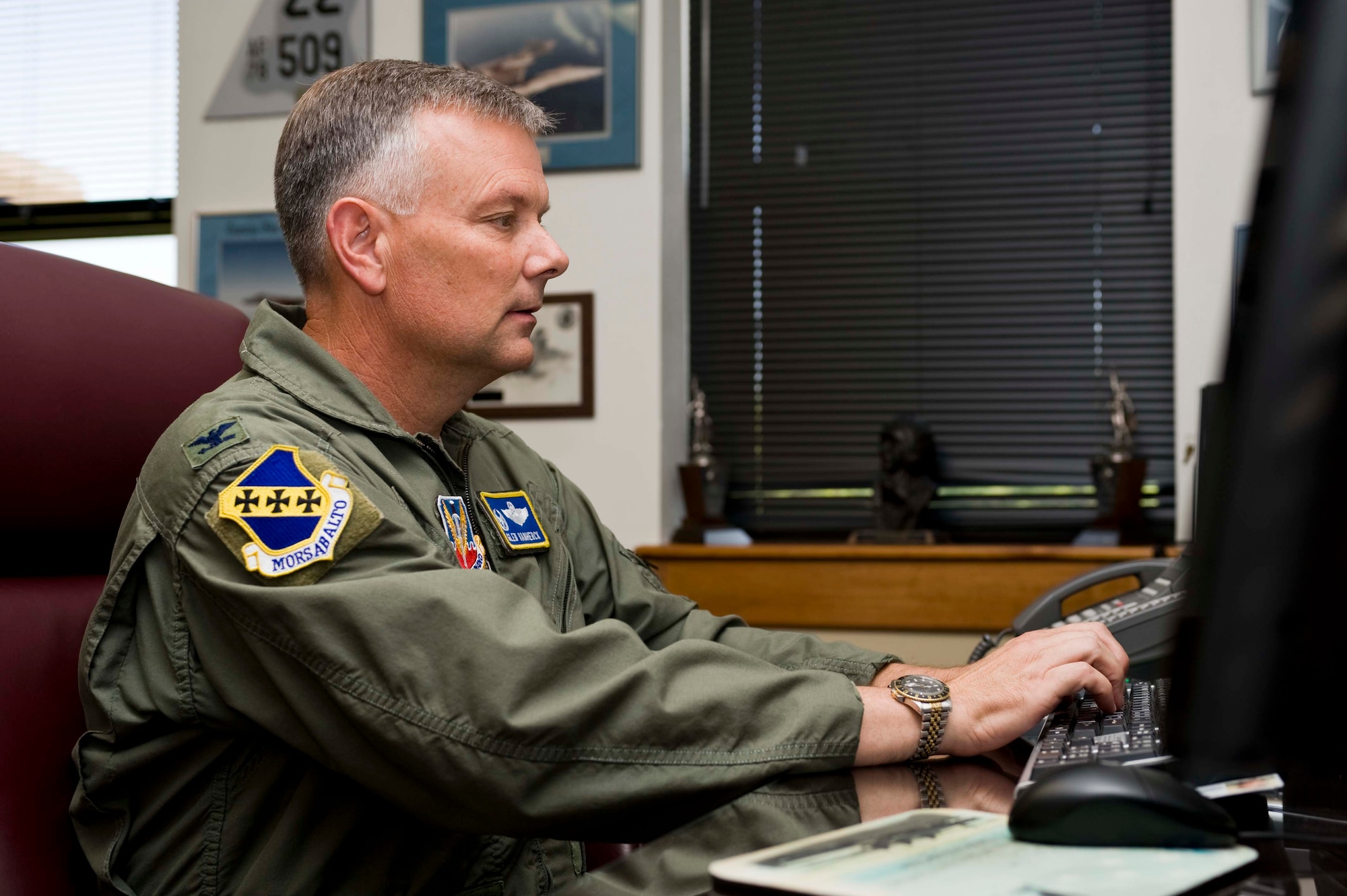 The Commander's Corner is a forum for the Dyess community to make suggestions or voice concerns about Dyess directly to Col. Glen VanHerck, 7th Bomb Wing commander. (U.S. Air Force photo by Airman 1st Class Kyslee Wisseman/Released)