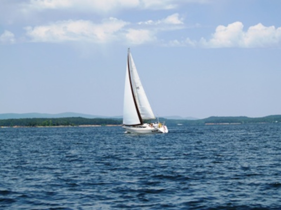 Sailboat on Lake Ouachita