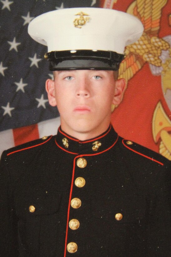 Scott A. Blake, Jr., completed Marine Corps recruit training on June 14, 2013. His family tradition of military service influenced his decision to enlist. (Marine Corps Photo by Sgt. Aaron Rooks)