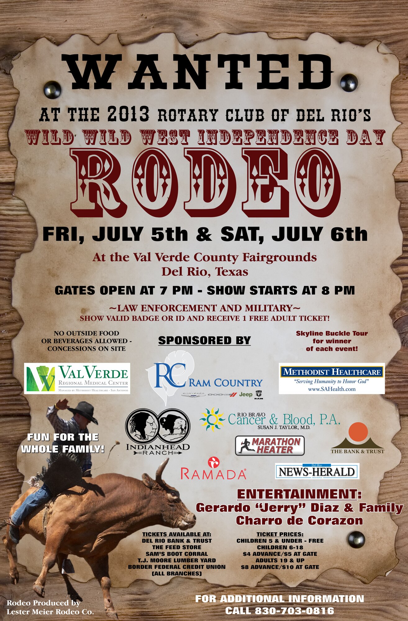 Wild, Wild West Independence Day Rodeo (courtesy graphic)