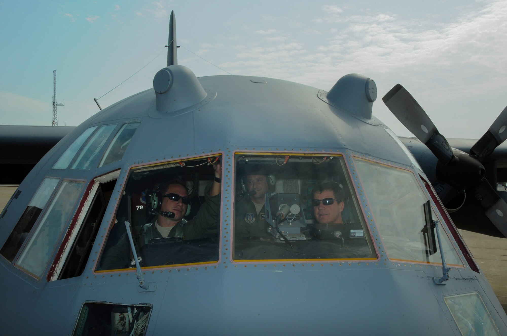 Members of the 758th Airlift Squadron prepare for a training flight to Youngstown, Ohio, June 25, 2013 at the Pittsburgh International Airport Air Reserve Station. (U.S. Air Force photo by Senior Airman Joshua J. Seybert)