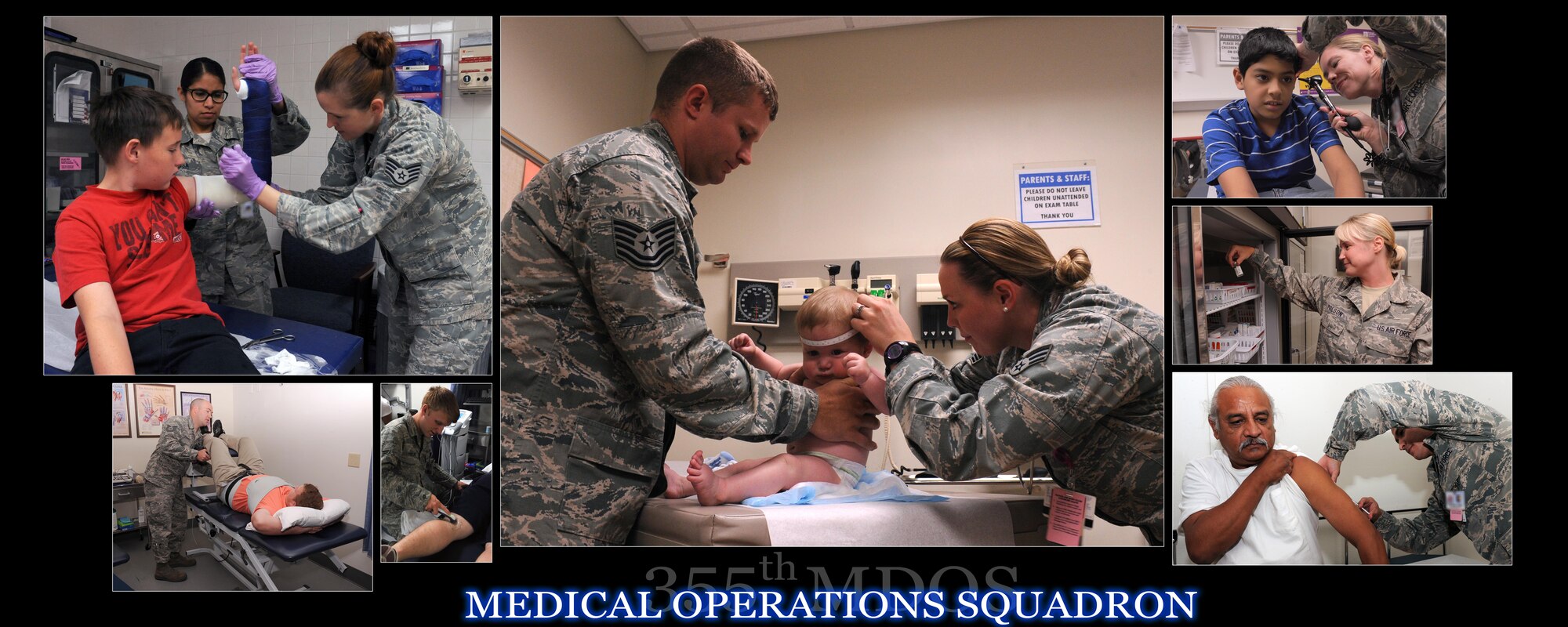 The 355th Medical Operations Squadron ensures combatant commanders that their warfighters are medically fit-to-fight and provides combat-ready medical personnel to execute medical support of missions worldwide. The squadron provides medical care to maximize the health and welfare of our current and retired warriors and their family members both in theater and at home.