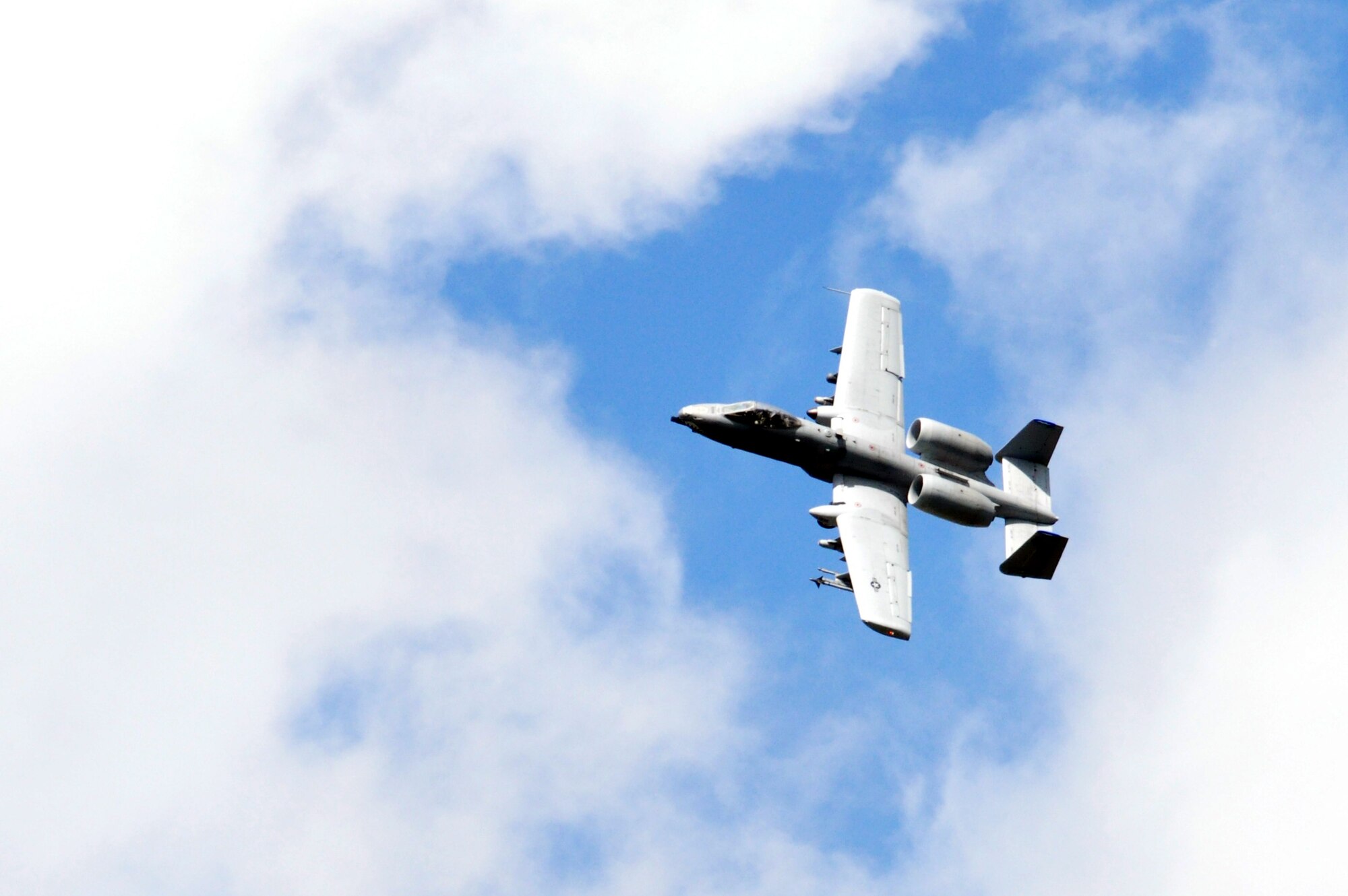 MOODY AIR FORCE BASE, Ga. -- An A-10 Thunderbolt II flies over the range during a training mission here June 22. The pilot is assigned to the 476th Fighter Group, a geographically separated unit of the 442nd Fighter Wing, Whiteman Air Force Base, Mo. The 442nd FW is an Air Force Reserve unit with approximately 1,800 Citizen Airmen. (U.S. Air Force photo by Tech. Sgt. Danielle Johnston/Released)