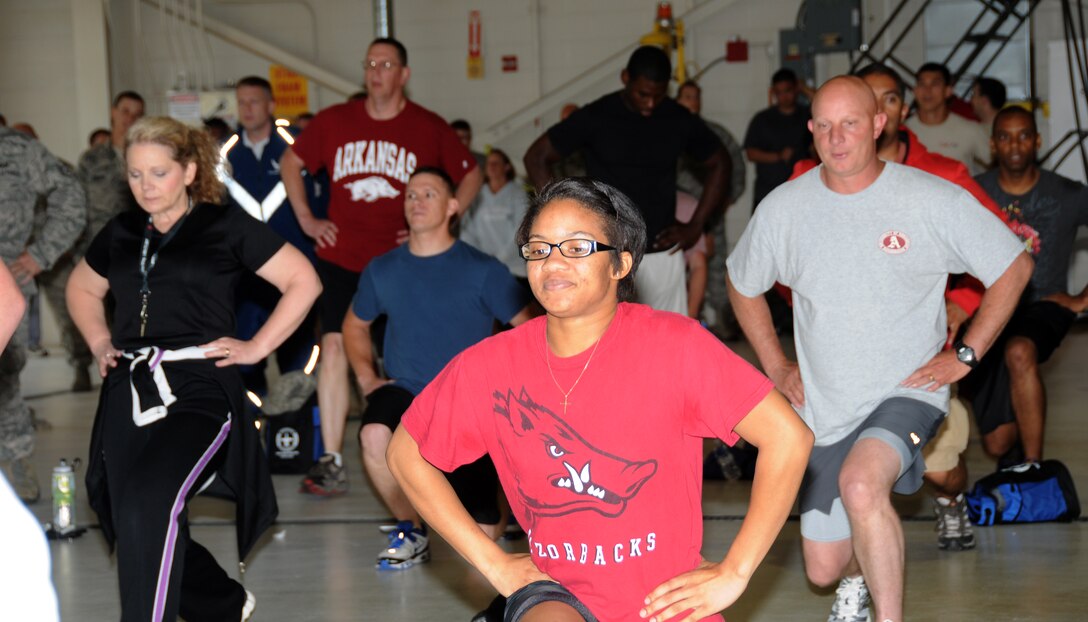 Airmen with the 188th Fighter Wing participate in Wingman Day during June’s unit training assembly. Wingman Day activities included a Sexual Assault Prevention and Response training block, Hawg Jawg 5K and the four pillars of Airmen fitness: Physical, mental, spiritual and social. (U.S. Air National Guard photo by Senior Airman John Hillier/188th Fighter Wing Public Affairs)