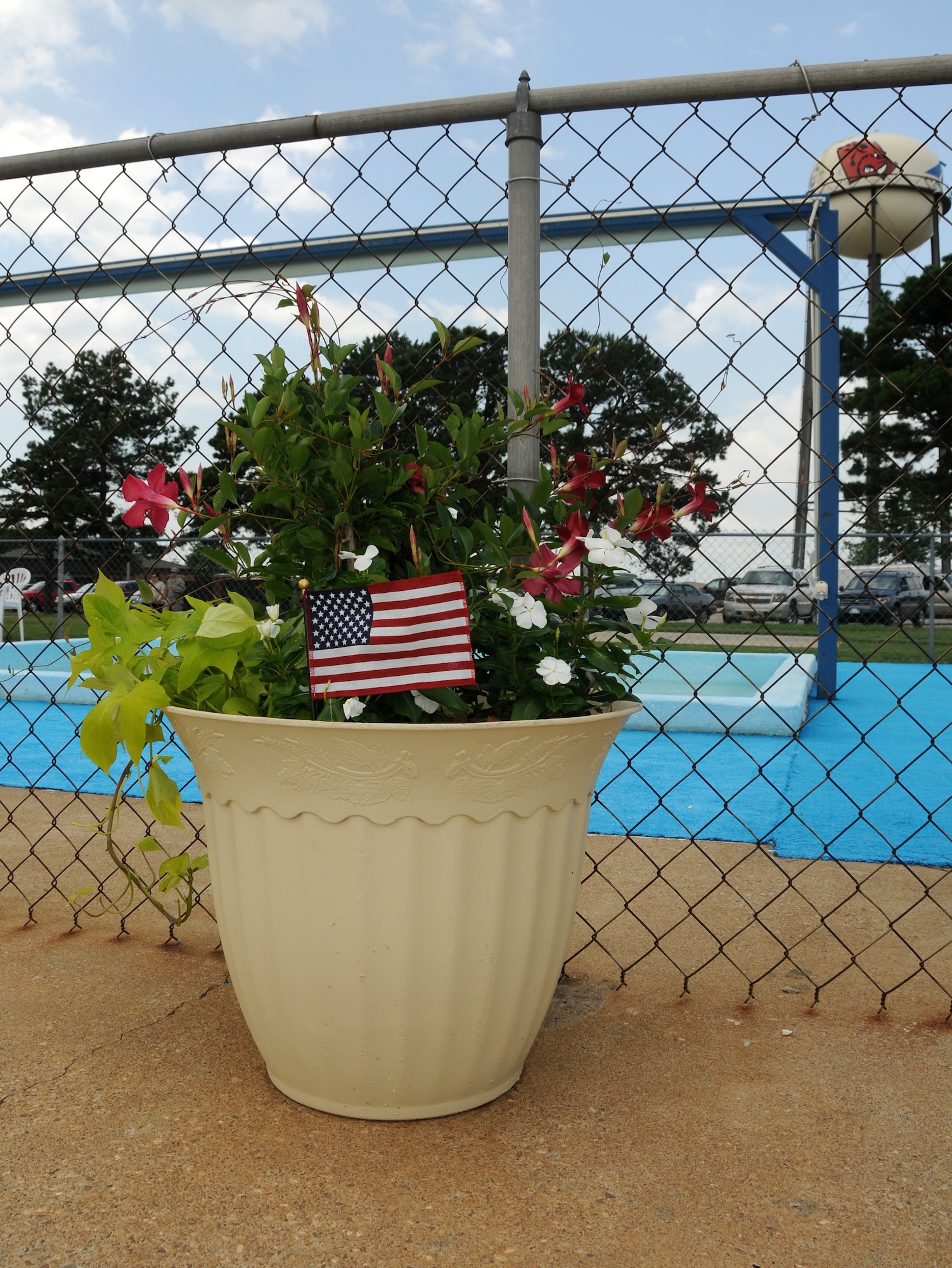 The 188th Fighter Wing’s base swimming pool has been around more than most of its members have been alive. One of the first original construction projects at Ebbing Air National Base in Fort Smith, Ark., the 188th’s base pool had fallen on hard times recently and required more than $25,000 in repairs and upgrades in order to meet the necessary requirements to re-open. Thanks to Master Sgt. Mark Allen, 188th base pool committee president, along with several dedicated, hard-working volunteers, the 188th’s pool is now up and running. The 188th held a ribbon cutting June 20 to officially open the pool. The ribbon cutting was followed by a wing luncheon, which fostered camaraderie throughout the unit. (U.S. Air National Guard photo by Senior Airman John Hillier/188th Fighter Wing Public Affairs)
