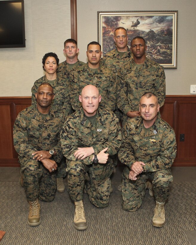 Sgt. Maj. Micheal P. Barrett, the 17th Sergeant Major of the Marine Corps, visits Marine Corps Support Facility, New Orleans, La., Feb. 26, 2013. (U.S. Marine Corps photo by Cpl. Tia Dufour)