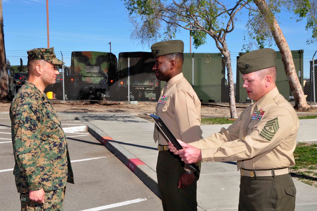 Master Gunnery Sergeant Anthony Magallanes' promotion on February 1st, 2013.