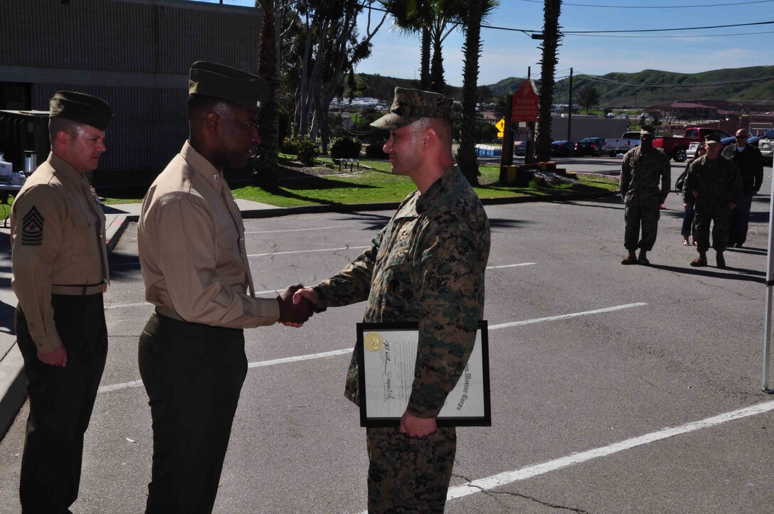 Master Gunnery Sergeant Anthony Magallanes' promotion on February 1st, 2013.