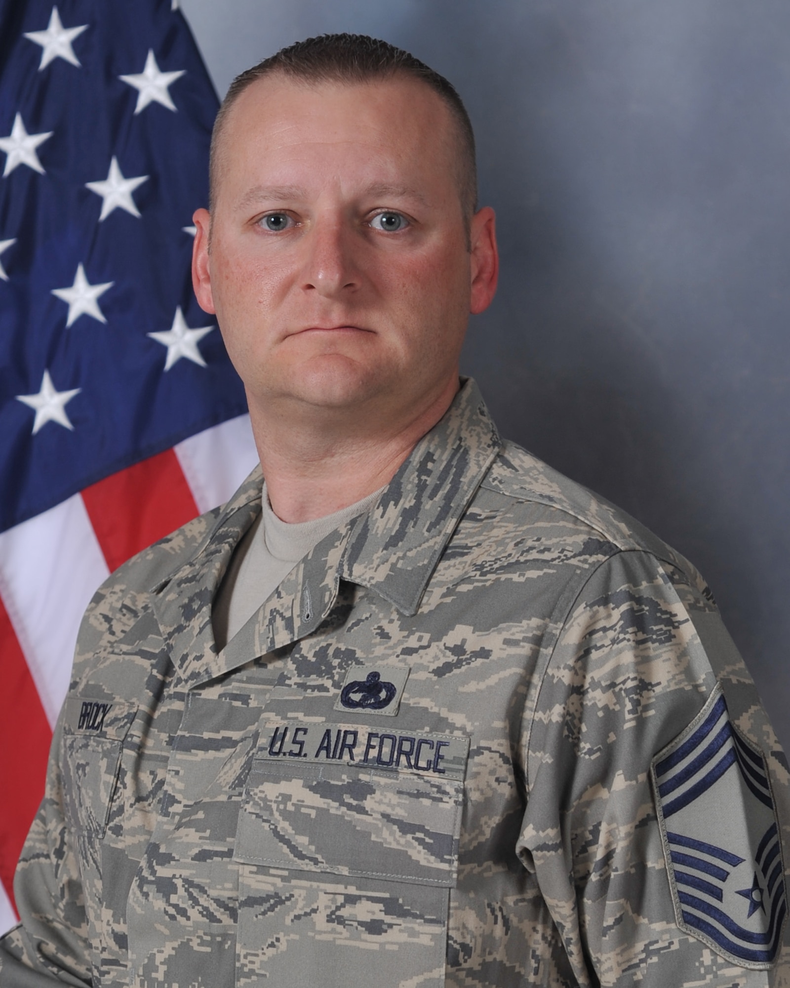 Chief Master Sgt. Antonio Brock, 571st Contingency Response Group chief enlisted manager