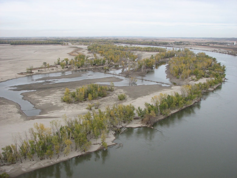 An aerial view of the Little Sioux Bend MRRP site
