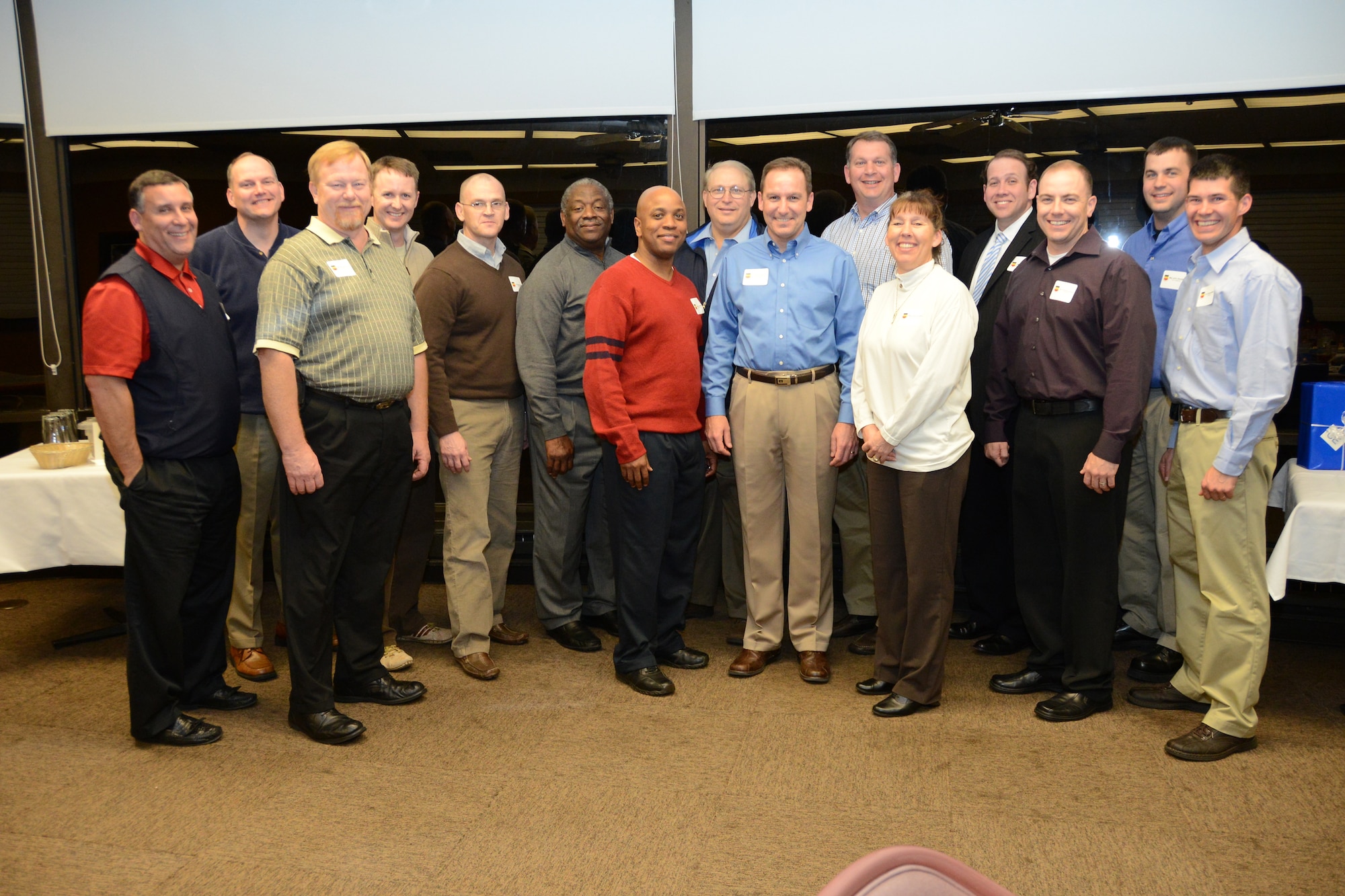 The 20th Mission Support Group leadership welcomes their 2013 honorary commanders at the Carolina Skies Golf Course here Feb. 28, 2013.  The purpose of the Air Force honorary commander program is to build relationships with members of the local community and encourage them to share the AF story.  (U.S. Air Force photo by Capt. Ann Blodzinski/Released)