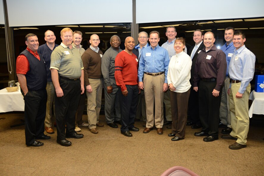 The 20th Mission Support Group leadership welcomes their 2013 honorary commanders at the Carolina Skies Golf Course here Feb. 28, 2013.  The purpose of the Air Force honorary commander program is to build relationships with members of the local community and encourage them to share the AF story.  (U.S. Air Force photo by Capt. Ann Blodzinski/Released)