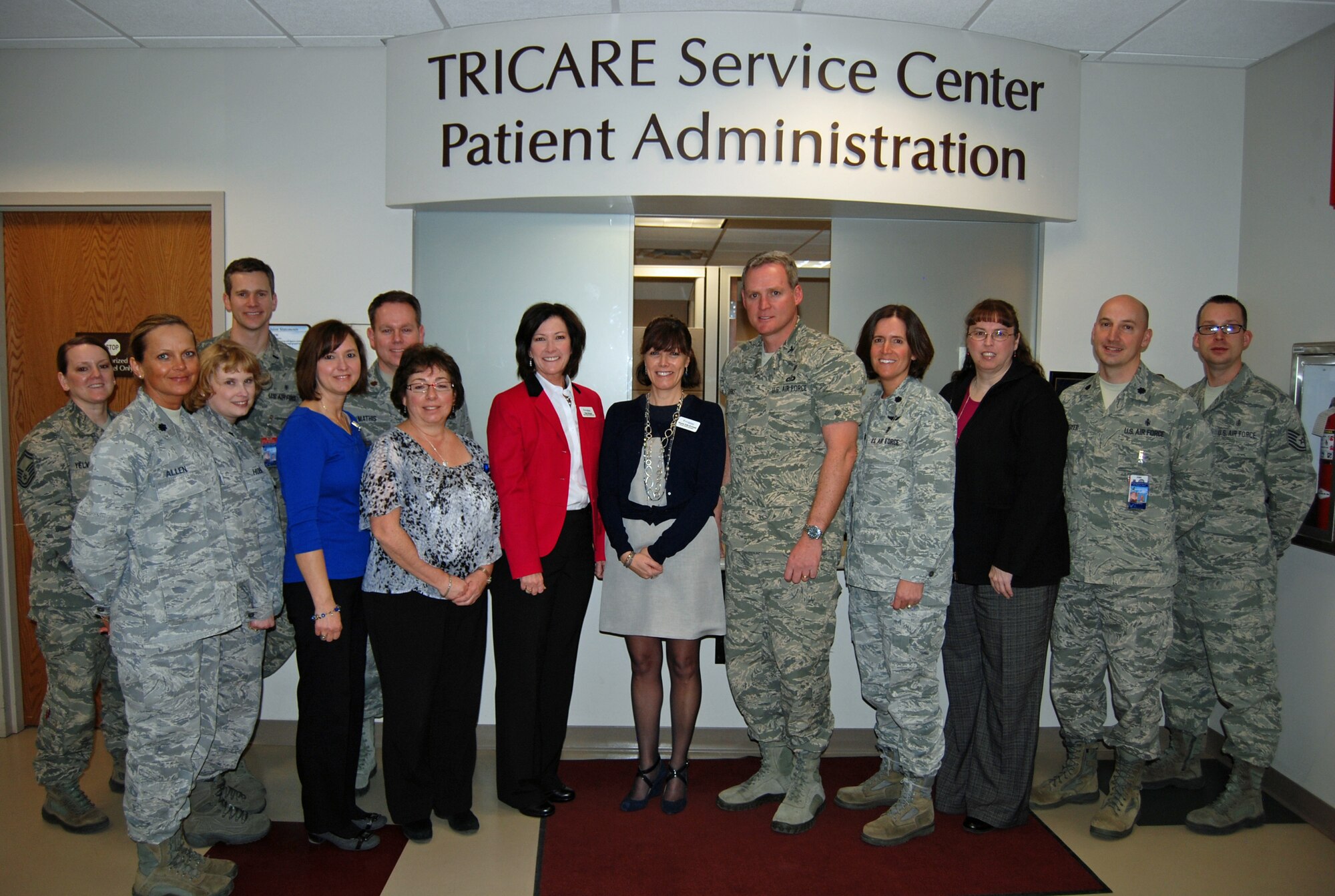PETERSON AIR FORCE BASE, Colo.—The 21st Medical Group prepares for the TRICARE contract to switch from TriWest Healthcare Alliance to UnitedHealthcare Military and Veterans April 1, 2013. According to Col. Michael Burke, 21st MDG commander, the change in contractor does not affect the benefits patients receive. Additionally, patients will continue to see the same friendly faces they are accustomed to at the TRICARE Service Center, Burke said. Most TRICARE customers will not notice the change and there will not be any interruptions to benefits. Customers who are signed up for automatic billing will need to submit a new Automatic Payment Authorization form to UHC M&V by March 11. For more information visit www.tricare.mil or call the TRICARE service Center at (888) 874-9378. (U.S. Air Force photo/Lea Johnson)