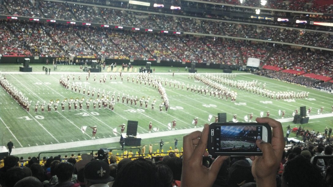 Marines, who participate in the Single Marine Program, have had an opportunity to attend football games, college basketball games such as Florida State University versus Duke University,  Atlanta Hawks games and visited Panama City, Fla., Universal Studios Florida, Wild Adventures in Valdosta, Ga., and Atlanta’s Battle of the Bands shown above. 