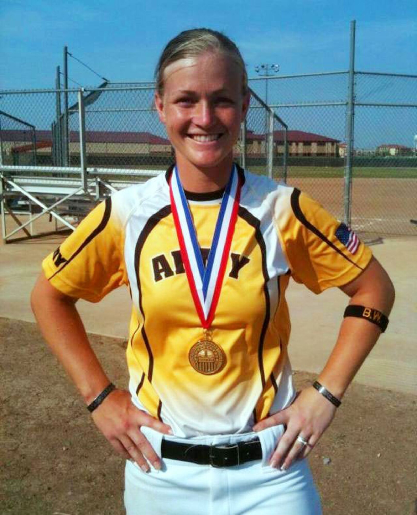 Sgt. Ashley Walker, with the 425th Brigade Special Troops Battalion, 4th Brigade Combat Team (Airborne), 25th Infantry Division, was named 2012 Army Female Athlete of the Year. Walker credits teammates and her late huband for her win. (Courtesy photo)