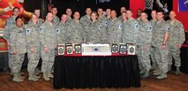 MINOT AIR FORCE BASE, N.D. -- Team Minot recognizes their newest Senior Master Sergeant selects. Please congratulate these outstanding individuals on this especially important milestone in their Air Force Careers. 24 of 166 eligible promotees were selected at a rate of 14.4 percent here. Once again the 5th Bomb Wing Warbirds and 91st Missile Wing Rough Riders have far exceeded the Air Force average for promotion rates. It is very clear that "Only the Best Come North." (Photo courtesy of the Command Chief's Office)