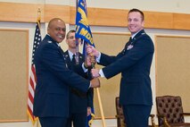 Colonle R. Bruce Roehm takes the command of the 341st Medical Group