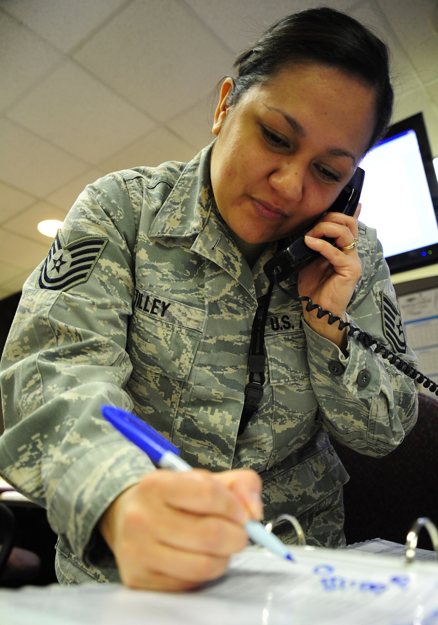 Tech. Sgt. Ruby Tilley, 92nd Air Refueling Wing NCO in charge command post operations, has been selected as a member of Fairchild’s Finest. (U.S. Air Force photo by Airman 1st Class Janelle Patiño)