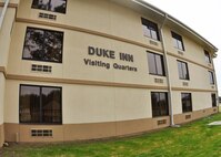 The second of two completely renovated Duke Field lodging buildings re-opened for business March 1, 2013.  The renovations corrected decades of substandard lodging for the facilities originally built in the 1950s. (U.S. Air Force photo/Dan Neely)