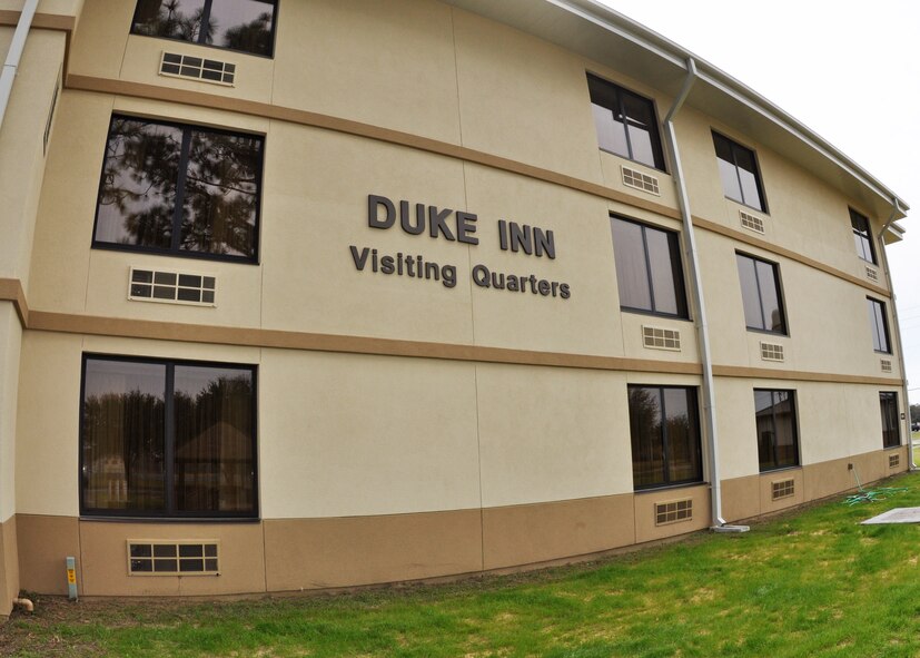 The second of two completely renovated Duke Field lodging buildings re-opened for business March 1, 2013.  The renovations corrected decades of substandard lodging for the facilities originally built in the 1950s. (U.S. Air Force photo/Dan Neely)