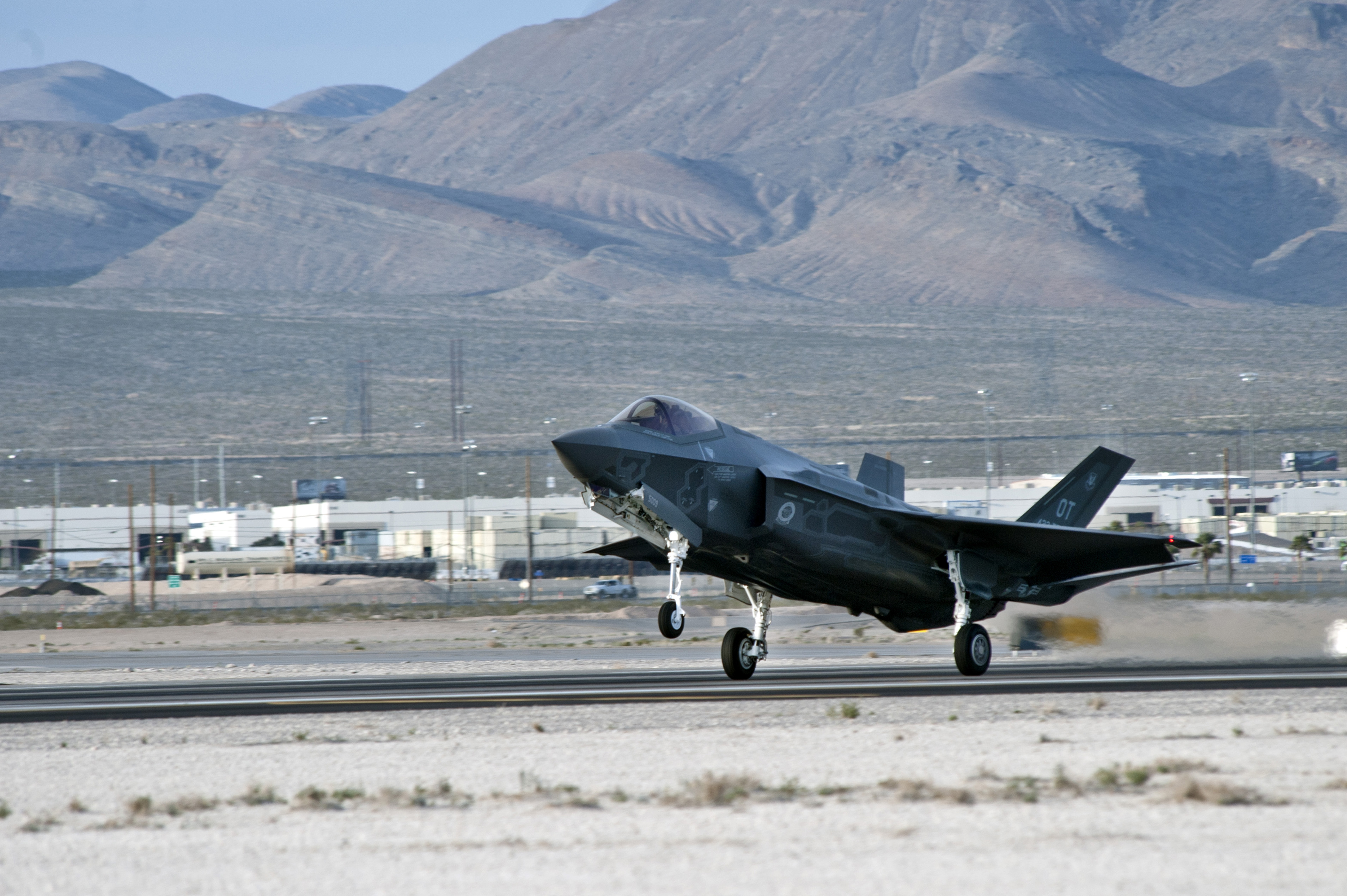 F35 Lightining II at Nellis AFB