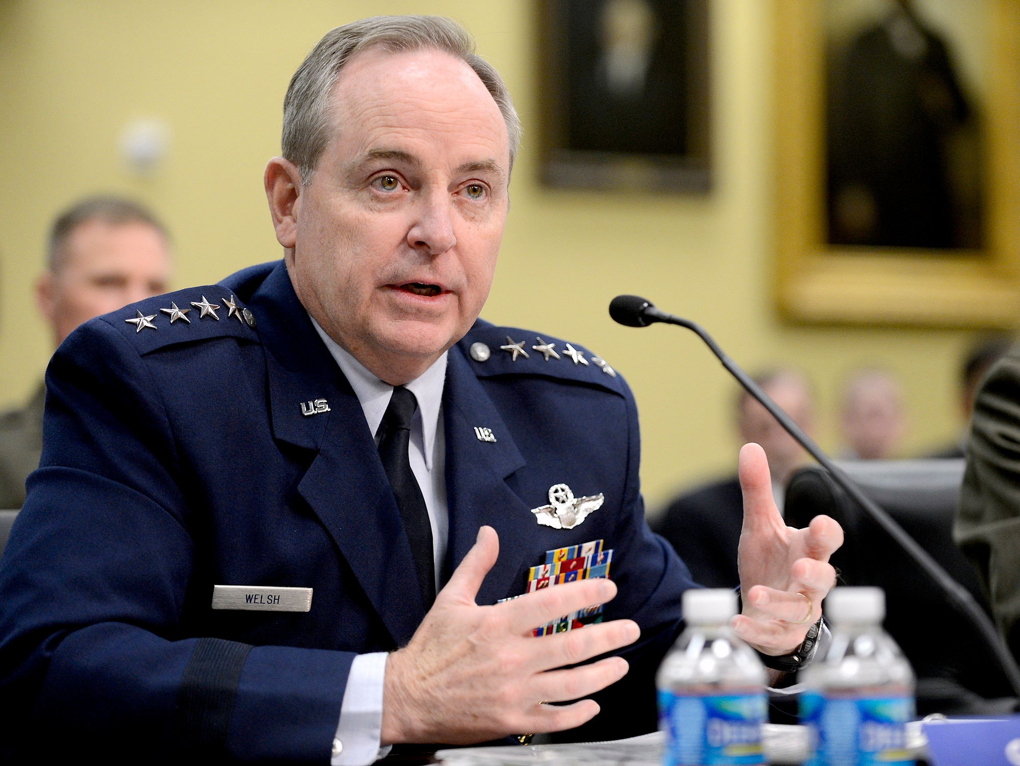 Air Force Chief of Staff Gen. Mark A. Welsh III testifies before the House Appropriations Committee's Military Construction and Veterans Affairs Subcommittee, March 5, 2013, in Washington, D.C.  (U.S. Air Force photo/Scott M. Ash)