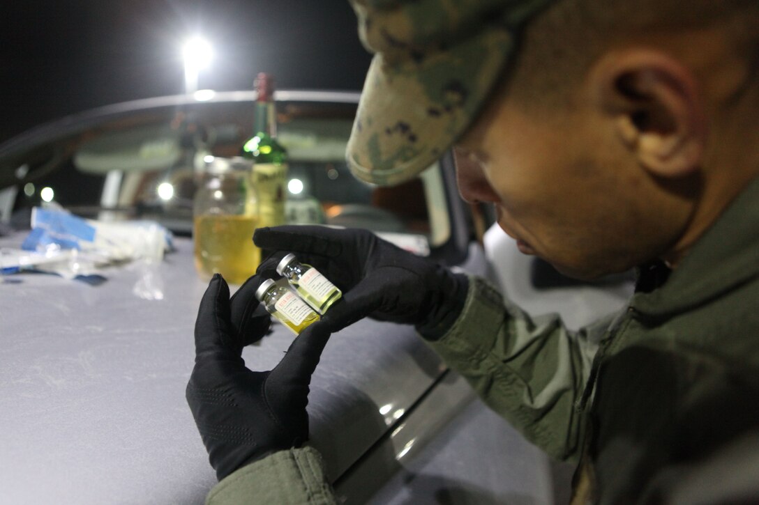 Contraband items were found in a vehicle aboard Marine Corps Base Camp Lejeune during recent base-wide random vehicle checks. The service members involved were arrested and are being investigated by law enforcement aboard the base.  