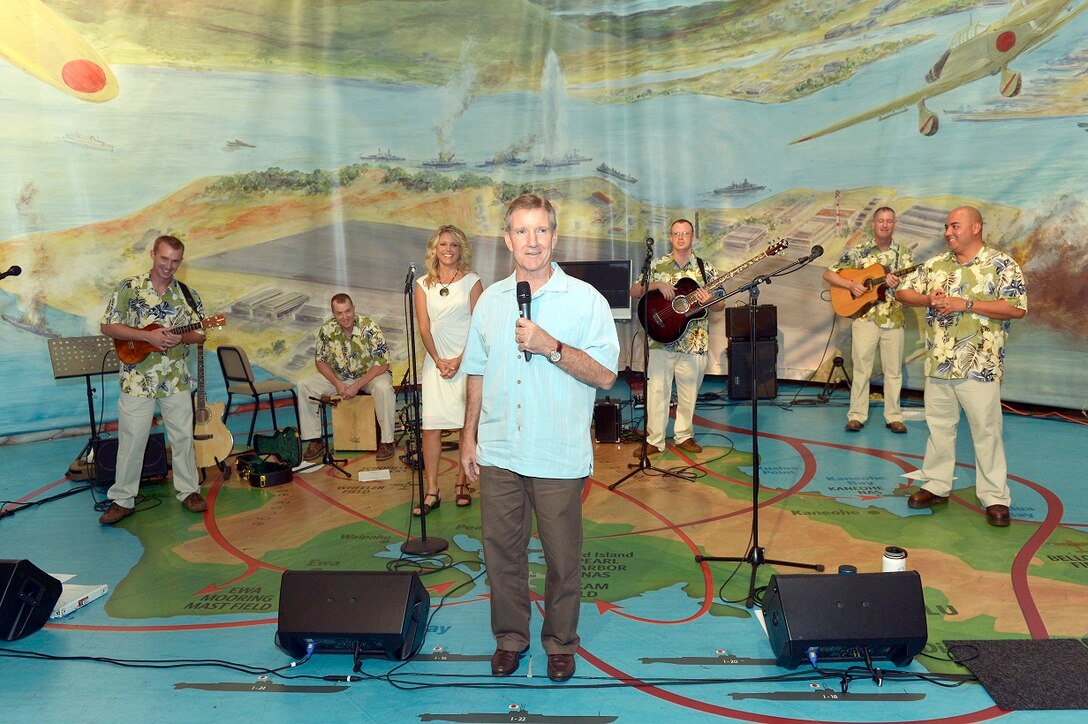 "Small Kine" is about to start their set. 

Photographer: Micheal J. Pausic 