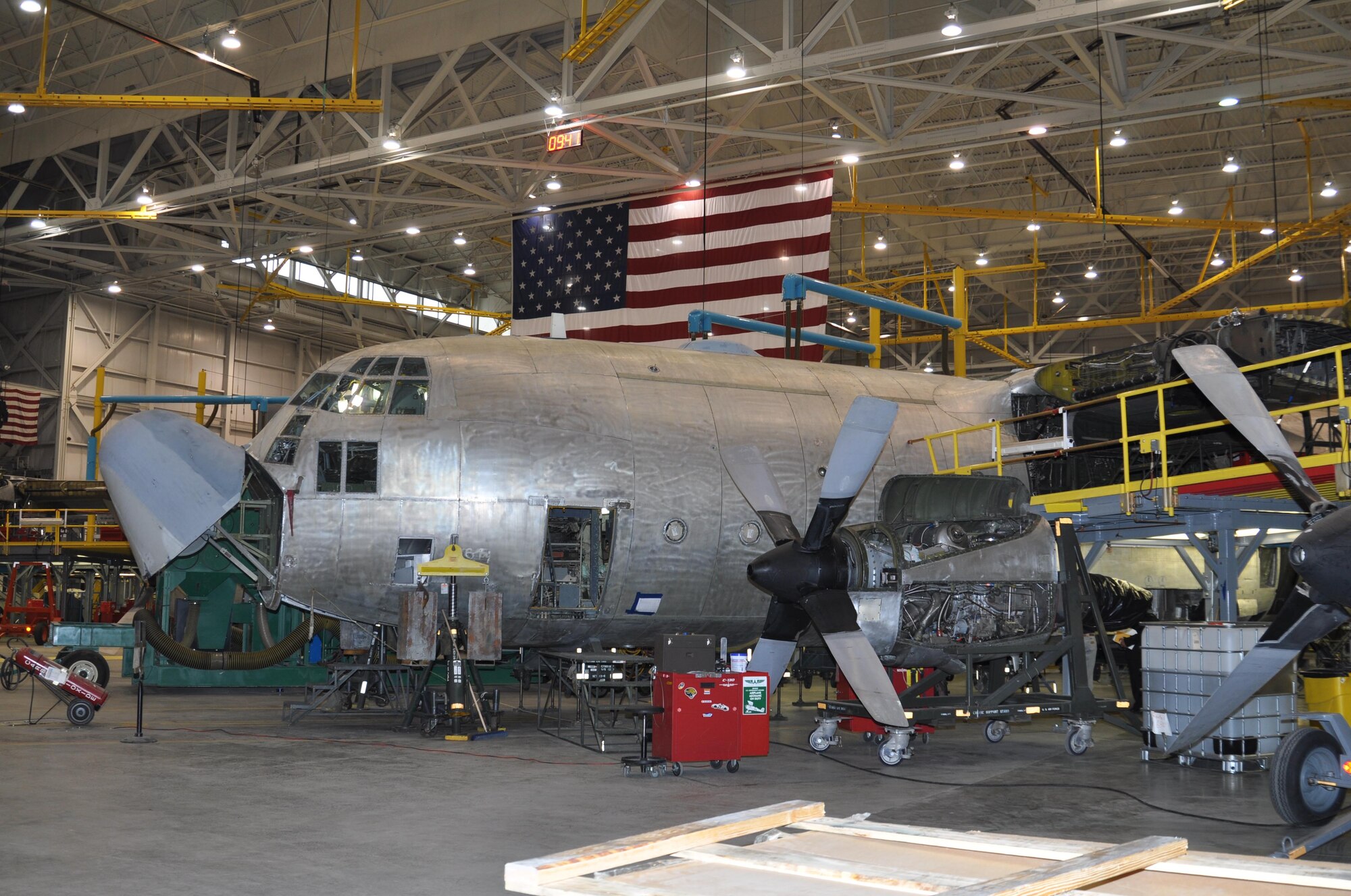 The first aircraft to be regenerated for the Japanese Maritime Self Defense Force receives upgrades and modifications at Hill Air Force Base, Utah. (Courtesy Photo) 
