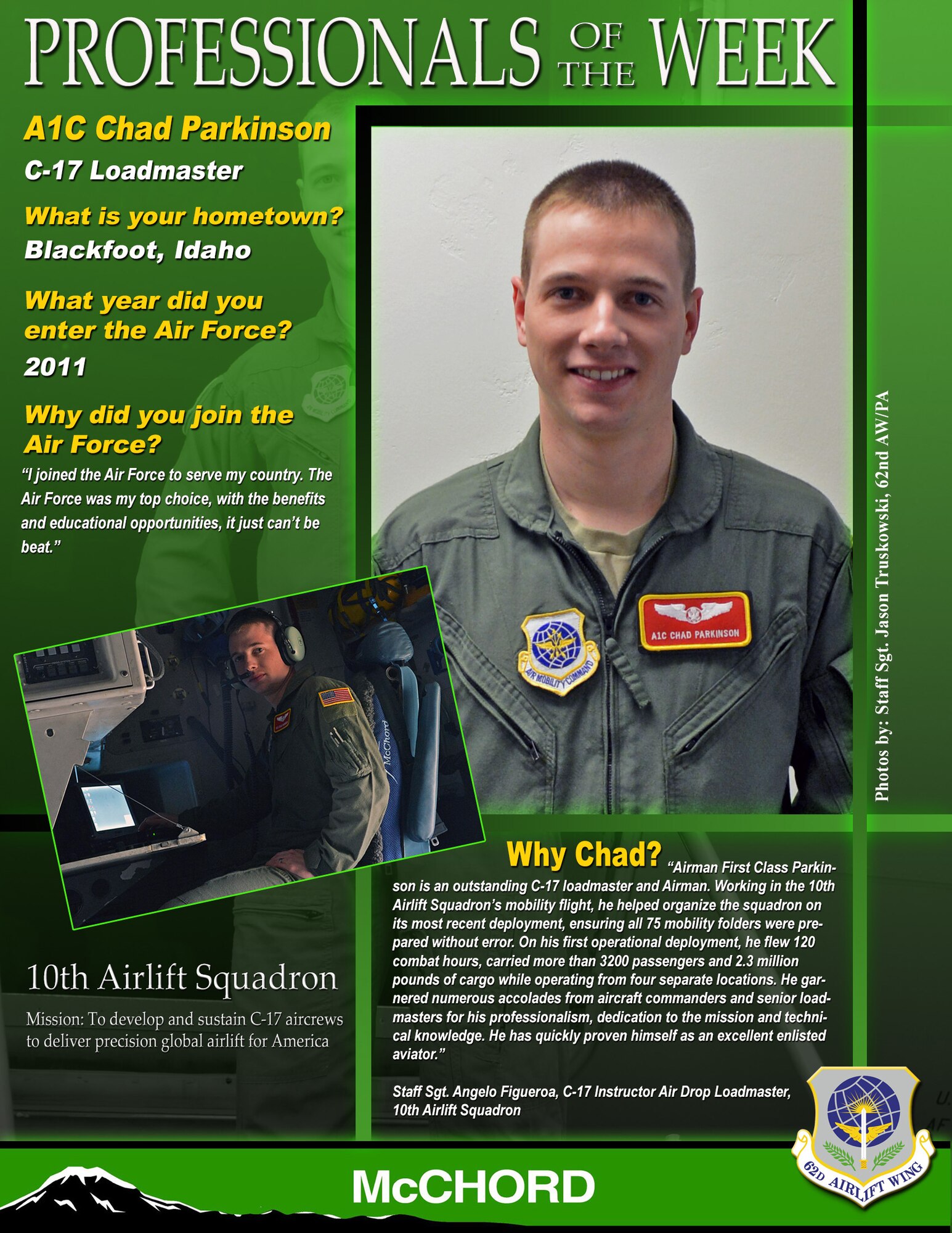 Airman 1st Class Chad Parkinson (U.S. Air Force graphic/Staff Sgt. Frances Kriss)