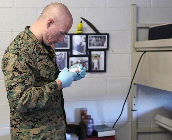 Leaders of 8th Engineer Support Battalion thoroughly checked 96 rooms during a health-and-comfort inspection at 8th ESB’s bachelor enlisted quarters March 4. The inspection yielded narcotics, weapons and other contraband.