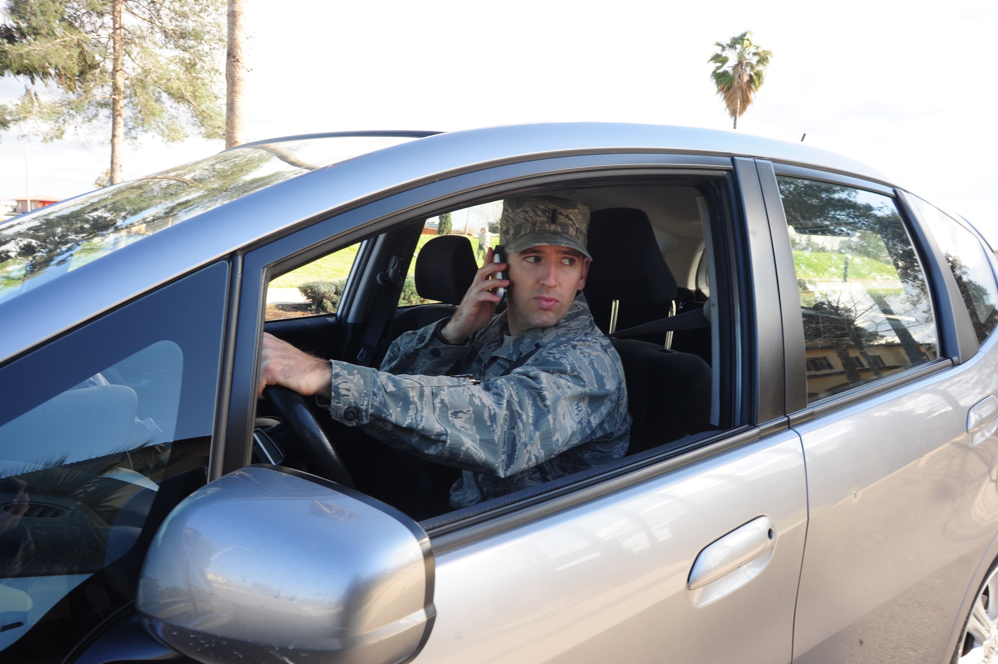 Not only is it important to slow down in housing areas, but to keep driving distractions to a minimum as well. Speeding on base as well as talking on a cell phone while driving are both against the law which will be enforced by the 39th Security Forces Squadron. (U.S. Air Force photo by Senior Airman Anthony Sanchelli/Released)