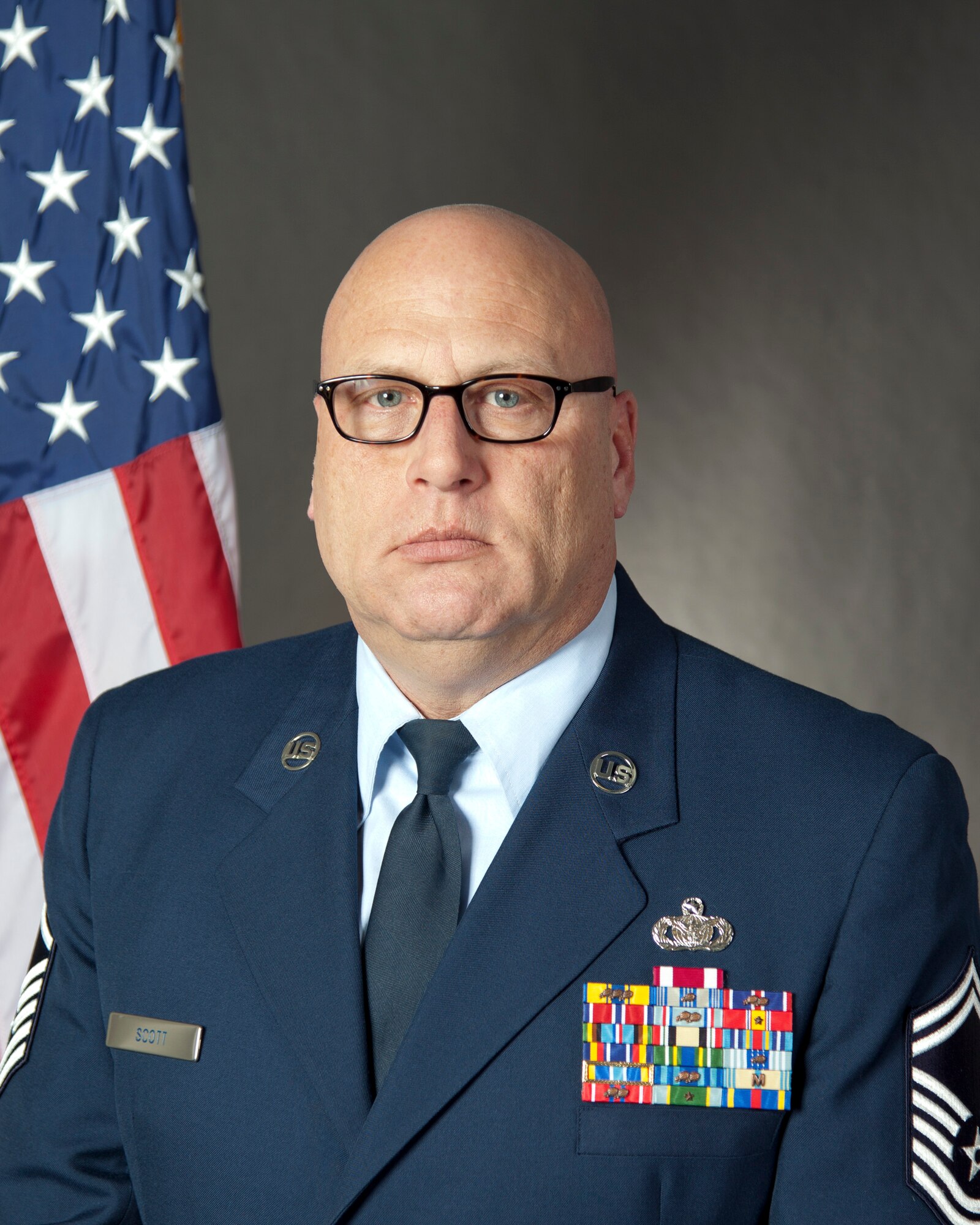 Senior Master Sgt. Donald W. Scott, First Sergeant, 934th Developmental Training Flight, is the 934th Airlift Wing's First Sergeant of the Year for 2013.  (U.S. Air Force photo/Shannon McKay)