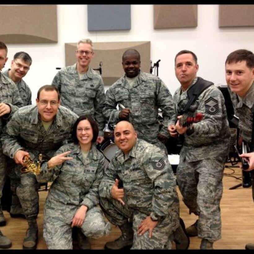 Our newest popular music ensemble, "Full Spectrum!" This talented group of musicians will deploy to Southwest Asia and beyond this summer. While deployed, they'll perform for troops throughout the Middle East and give concerts for partnership building in the region.