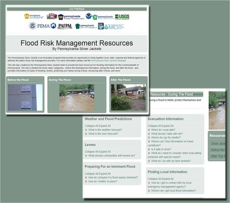 Pennsylvania Silver Jackets' flood risk management website. 
