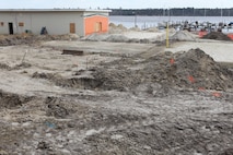 The Marina aboard Marine Corps Air Station New River is estimated to be completed by September. One of the renovations includes a four-level, 1,200 space parking garage to host marina patrons and "Super Hangar" employees. 