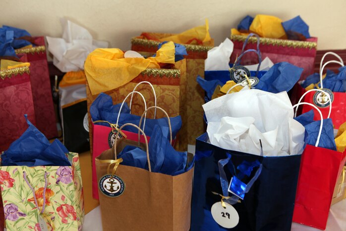 Staff and volunteers from the Navy-Marine Corps Relief Society of Marine Corps Air Station New River, Marine Corps Base Camp Lejeune and Marine Corps Air Station Cherry Point recieved these donated prizes when they gathered for the annual Personal and Professional Development Day at the Staff Noncommissioned Officers' Club, March 6. The NMCRS staff and volunteers talked about ways to combat stress and lead healthier lifestyles.



