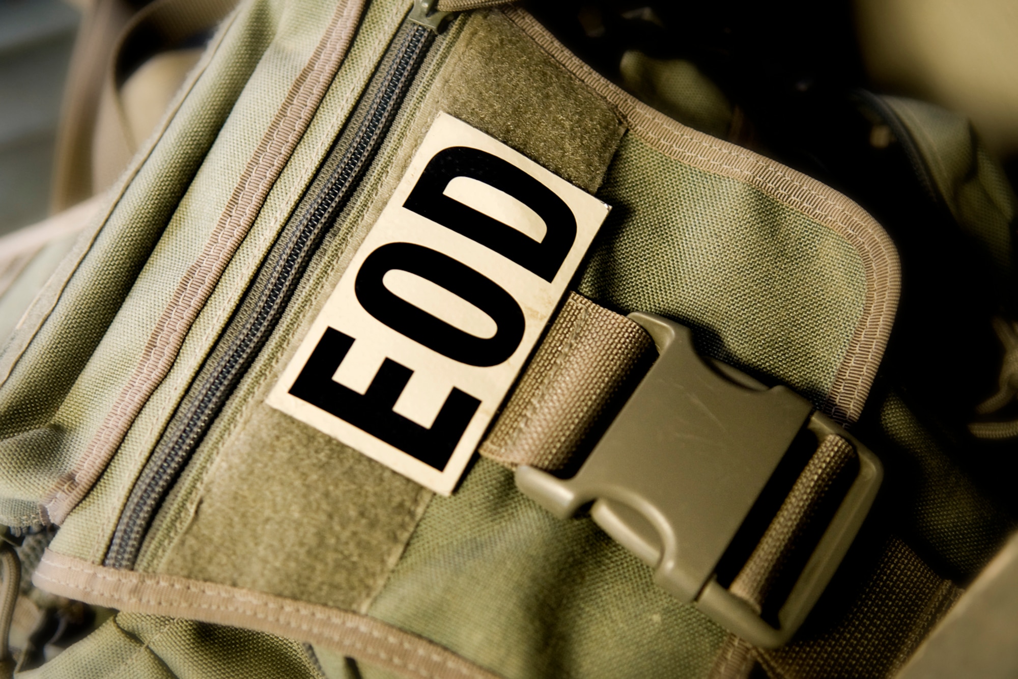 GRISSOM AIR RESERVE BASE, Ind. -- An explosive ordnance disposal technicians pouch is seen inside a response vehicle during a recent EOD exercise here Feb. 21. EOD technicians use a multitude of tools to help them best tackle each unique device. (U.S. Air Force photo/Tech. Sgt. Mark R. W. Orders-Woempner)
