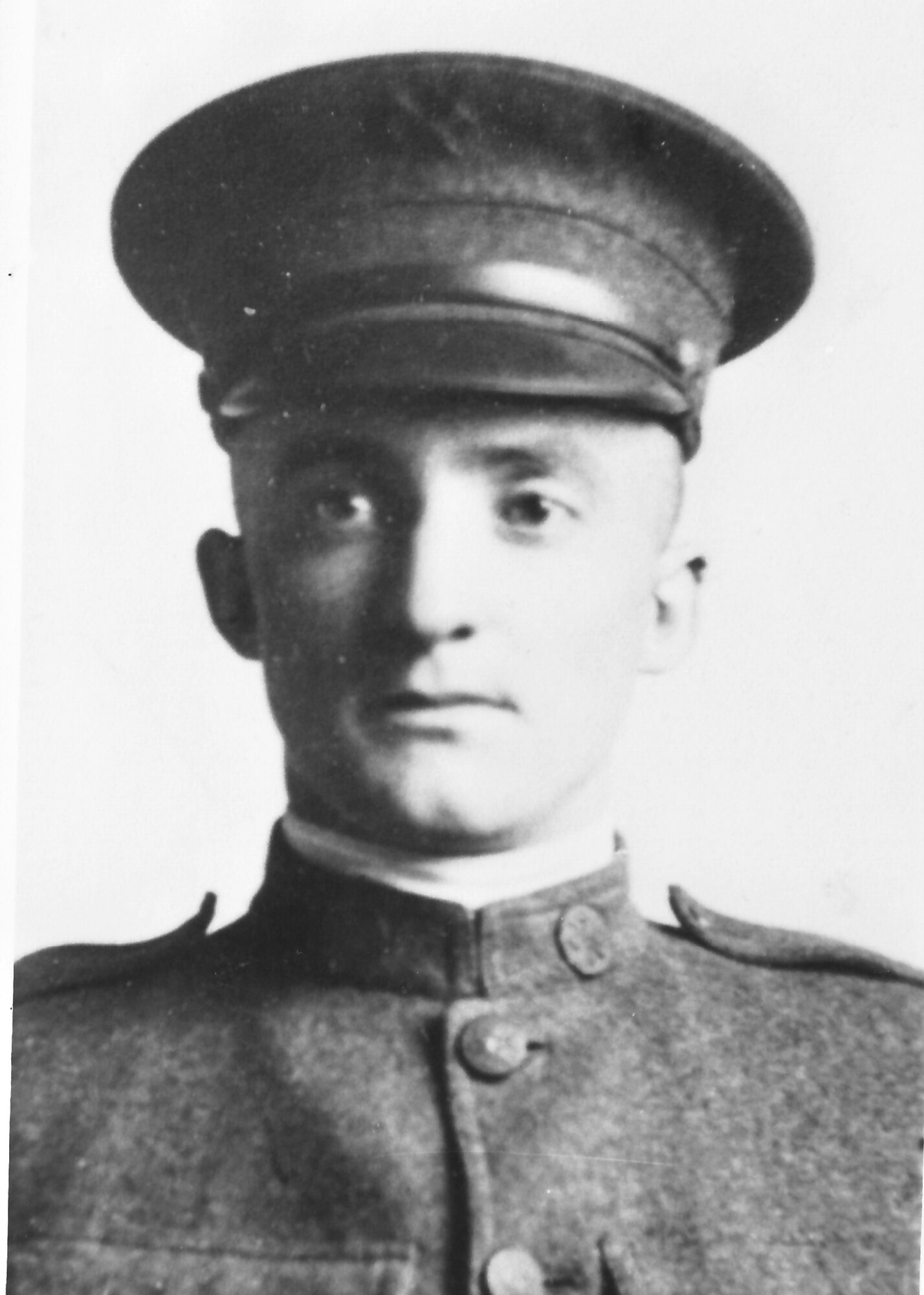 Sgt. Dorsey Hart, U.S. Army Aviation Branch, is pictured here in a photo from 1918. He served in the 44th Aero Squadron and the 8th Aero Squadron during World War I. His great-granddaughter, Capt. Anastasia Wasem, is an air advisor with the 438th Air Expeditionary Wing at Kabul International Airport, where she trains and advises the Afghan Air Force on public affairs. Wasem is a fourth-generation military veteran. (Courtesy photo) 