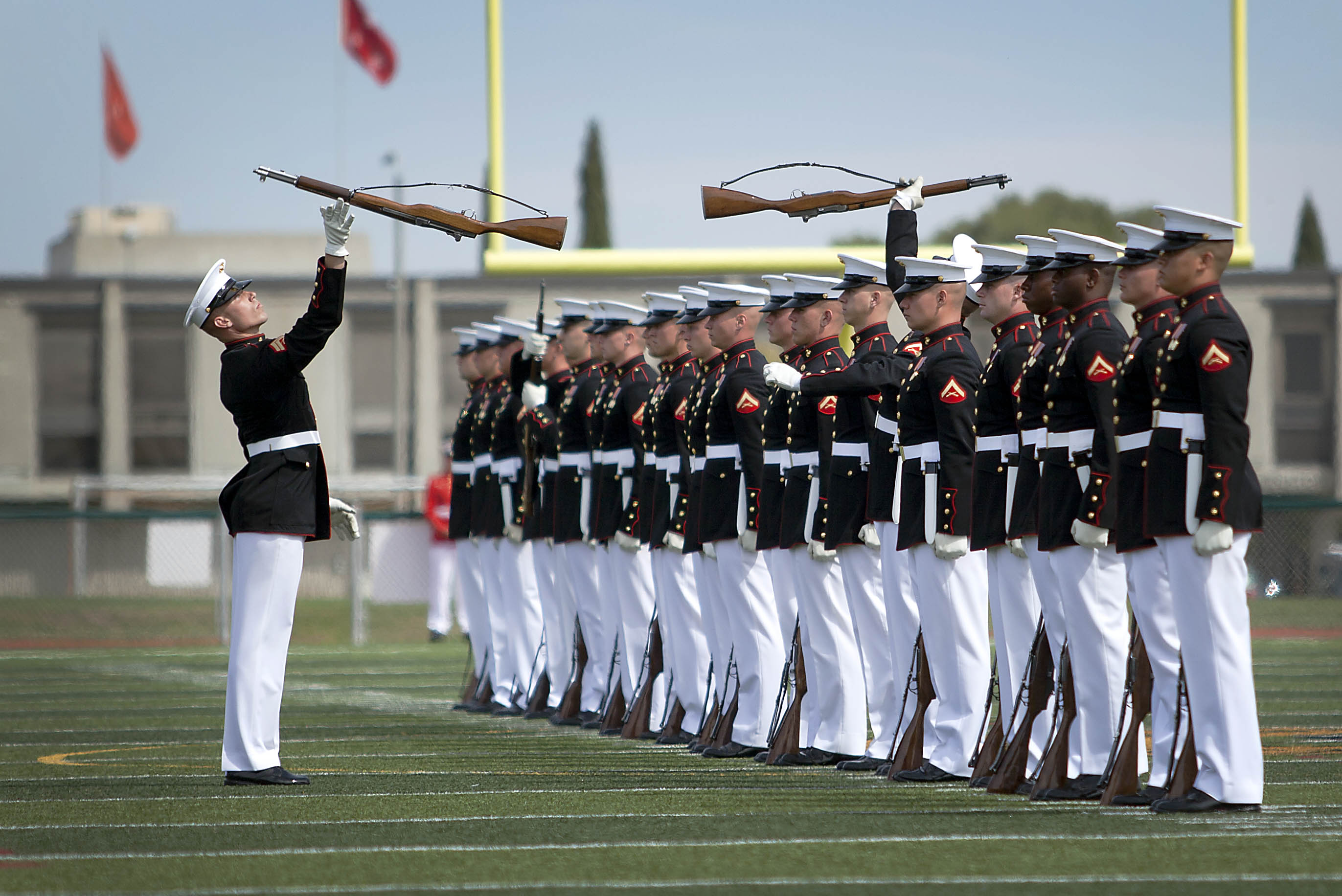 Battle Color Brings Brass And Bayonets To Pendleton