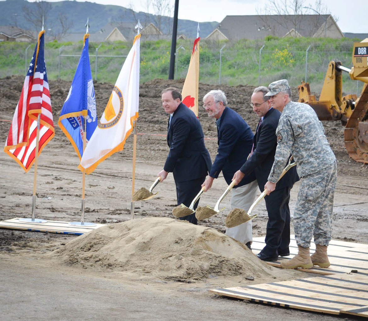 Breaking ground at Camp Parks