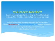 Guam Swimming Federation volunteers